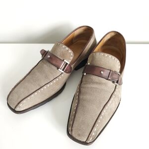 Berluti Suede Leather Tan Brown Loafers